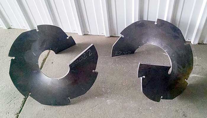 augers, knives, kickers, flighting