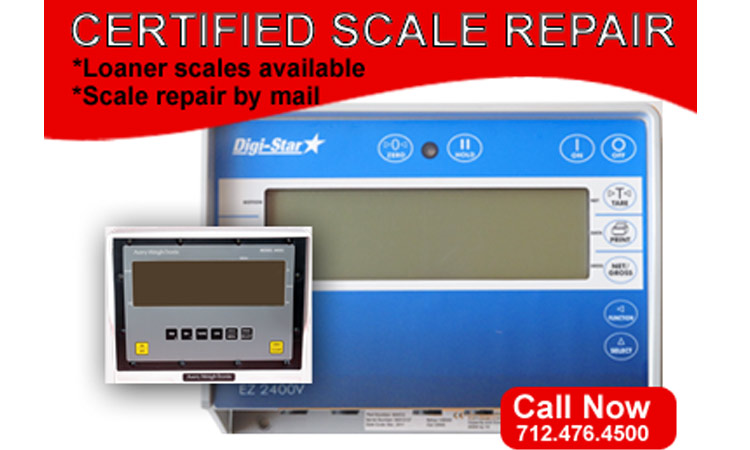 Certified Digi-Star and Weigh-tronix scale repair. We can repair most any brand of mixer wagon scales.