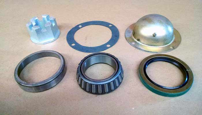 Wheels, bearings, spindles for vertical feed mixers